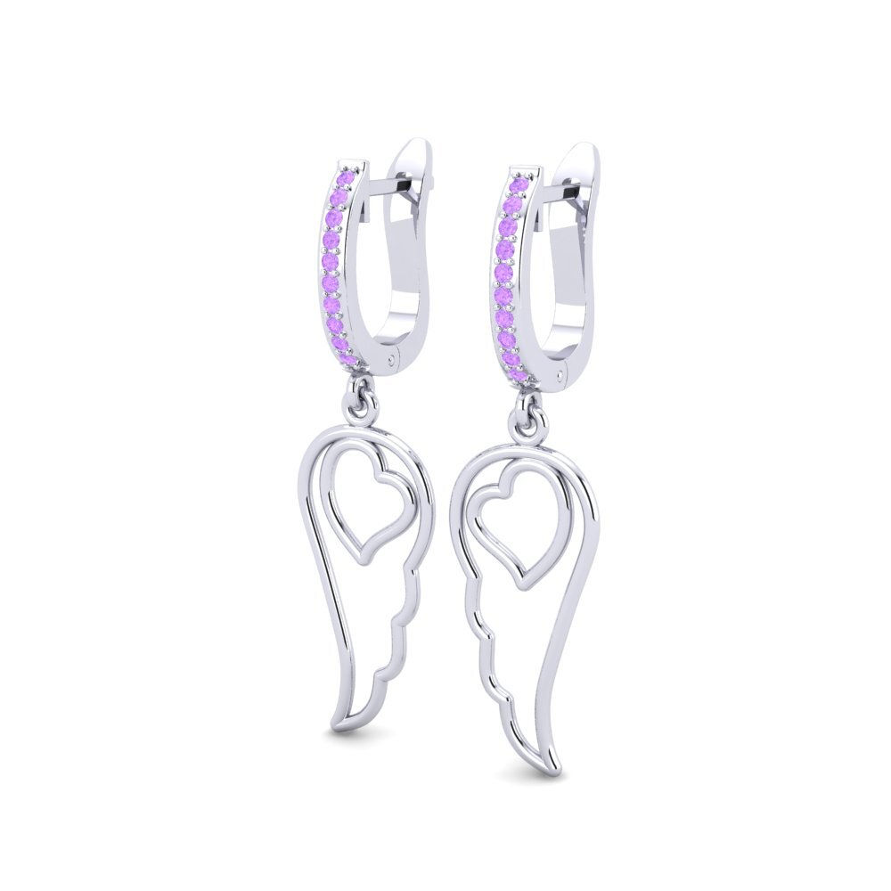Amethyst Earring Binoculair
