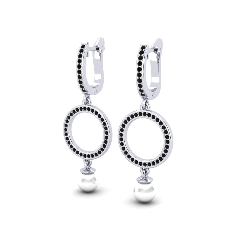Diamante Negro Pendiente de mujer Camelinda