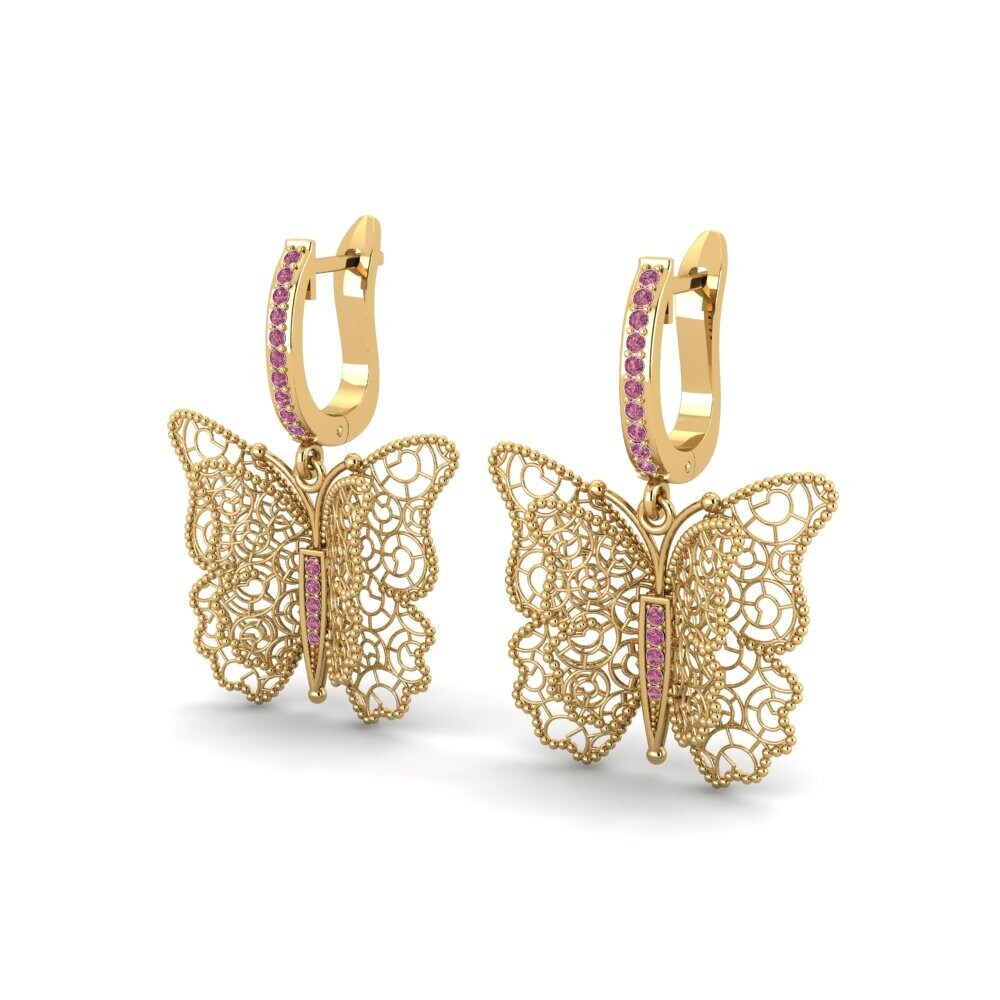 Rhodolite Garnet Earring Cameloteni