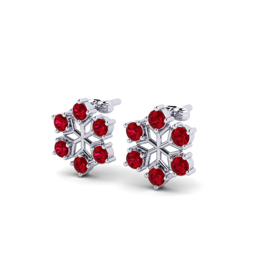 Roter Zirkonia Damen ohrring Capeliny