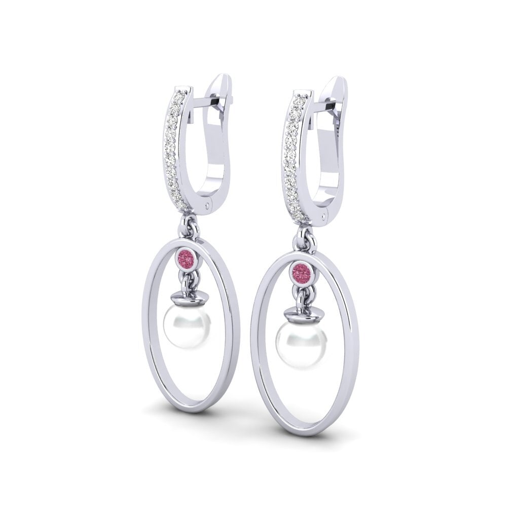 Rhodolite Garnet Women's Earring Capucin