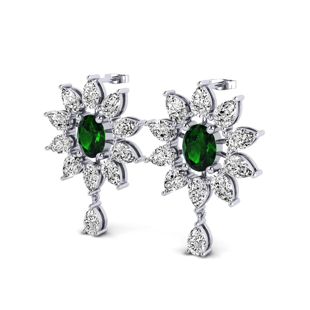 Turmalina verde Pendiente de mujer Maralynnos