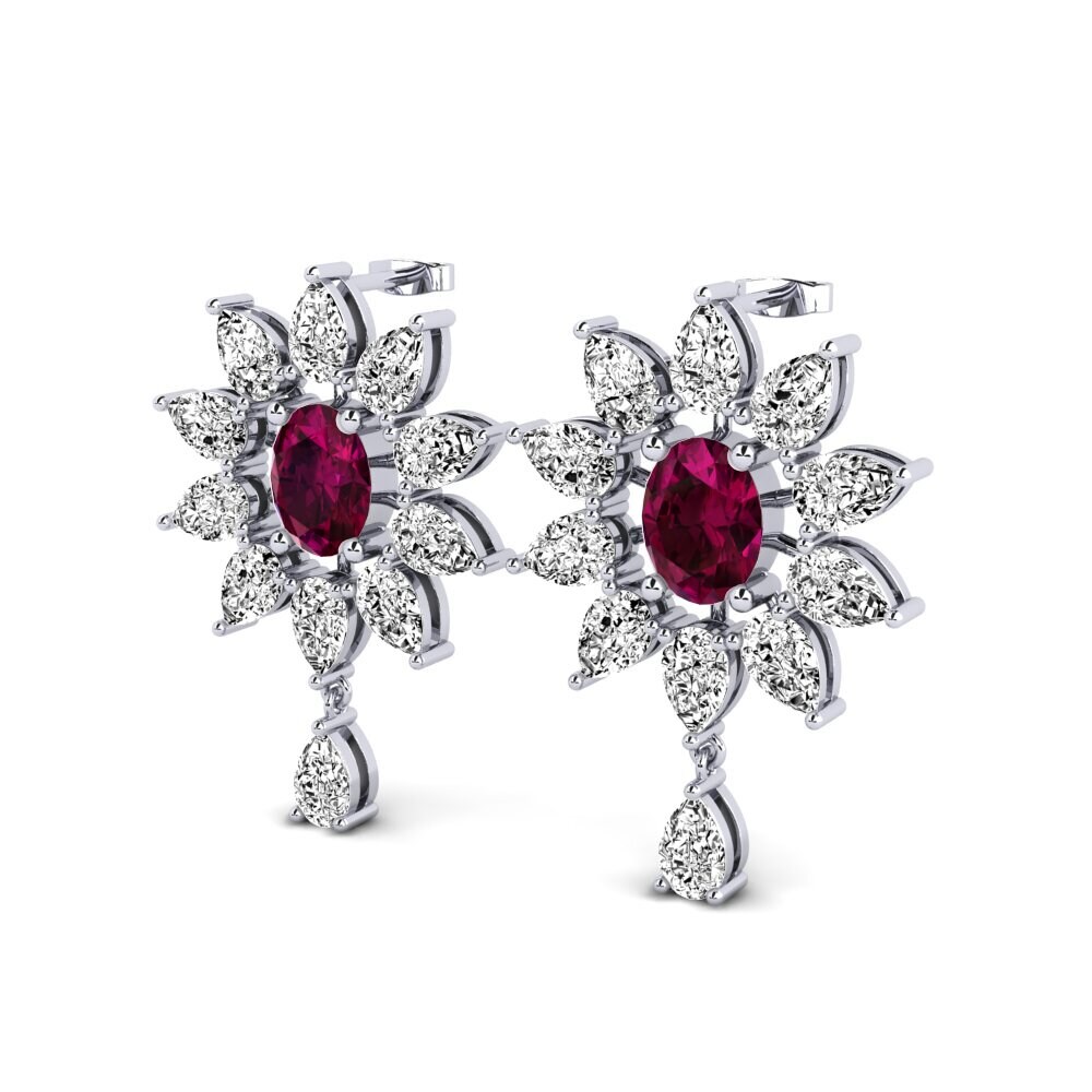 Rhodolite Garnet Women's Earring Maralynnos