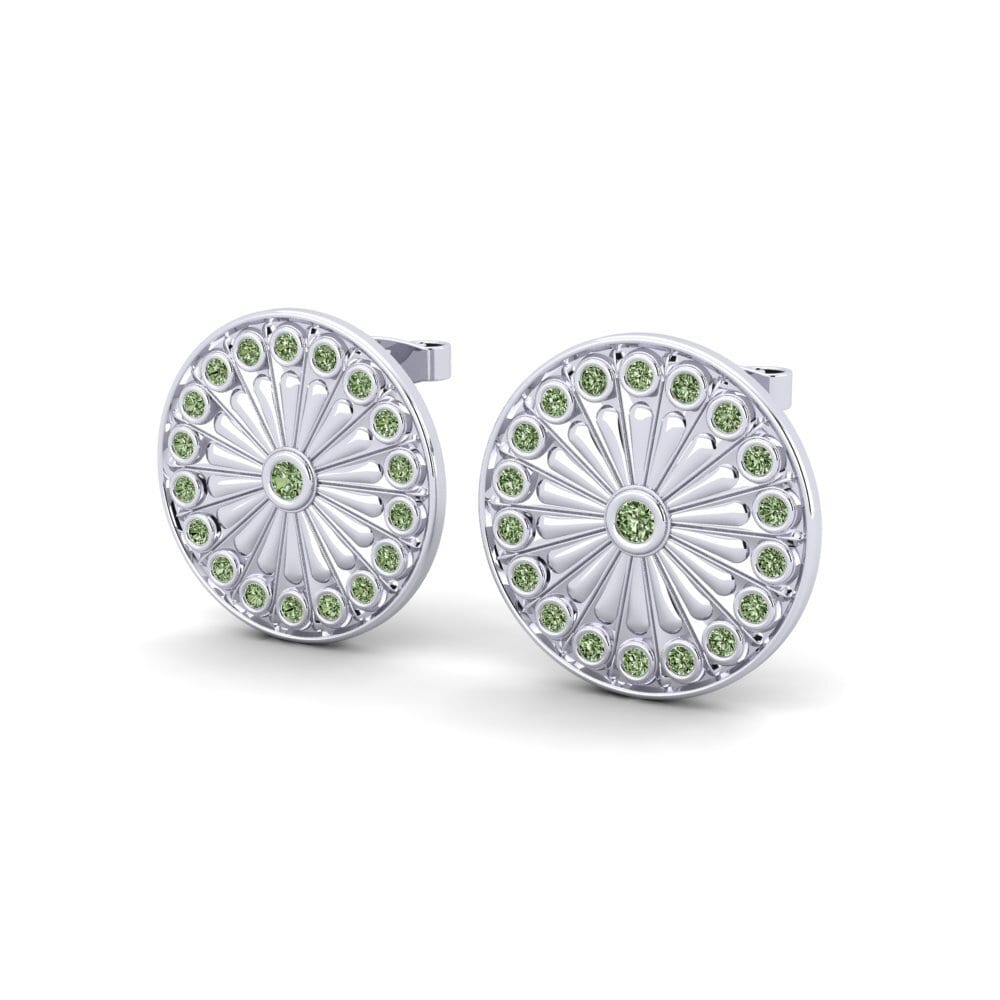 Green Diamond Women's Earring Oprin