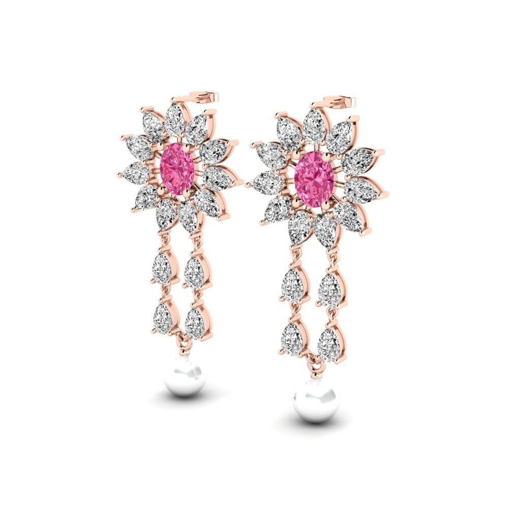 Turmalina rosa Pendiente de mujer Wynn