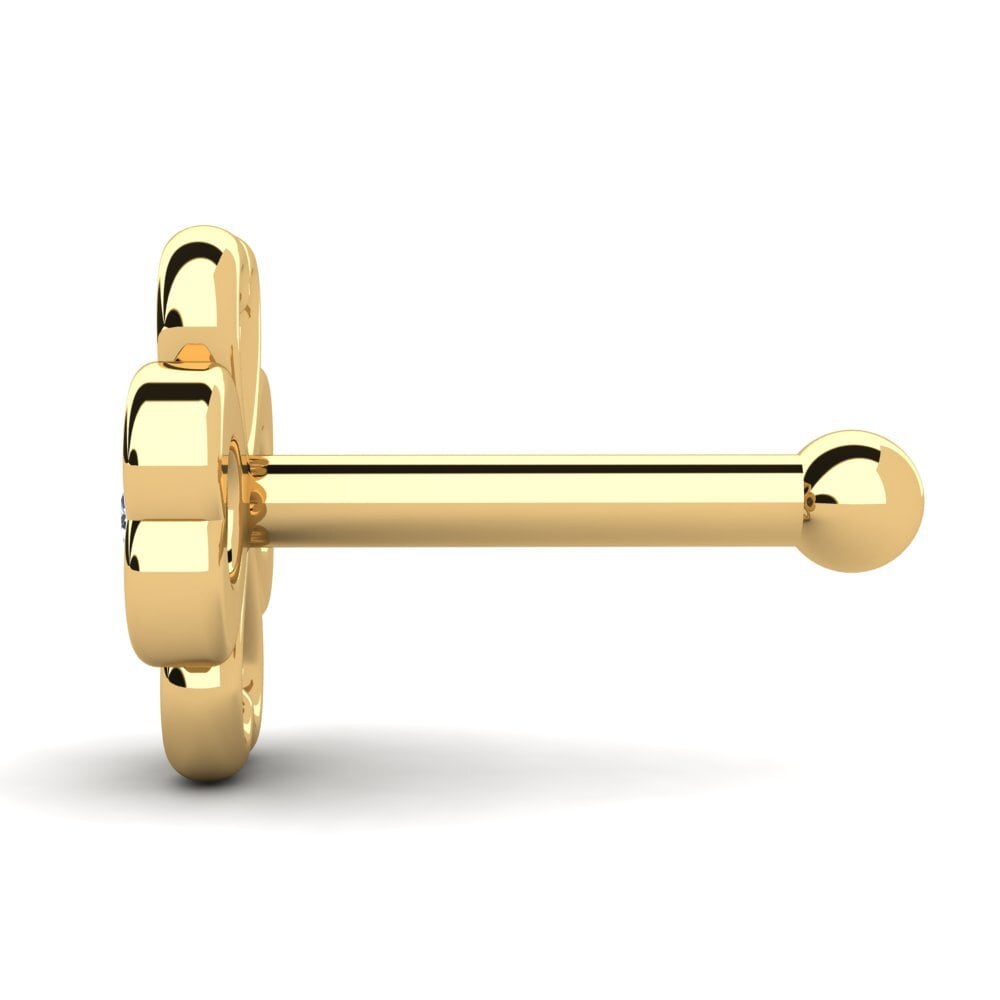 Achetez GLAMIRA Piercing Nez Decenta en Or Jaune 750 Diamant 0.02 ...