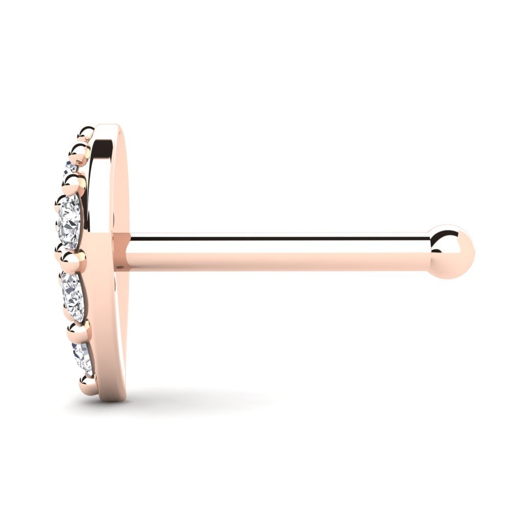 Piercing Red Color Compre GLAMIRA Piercing Nariz Enequerre en corte Redondo 0.036 Quilates ...