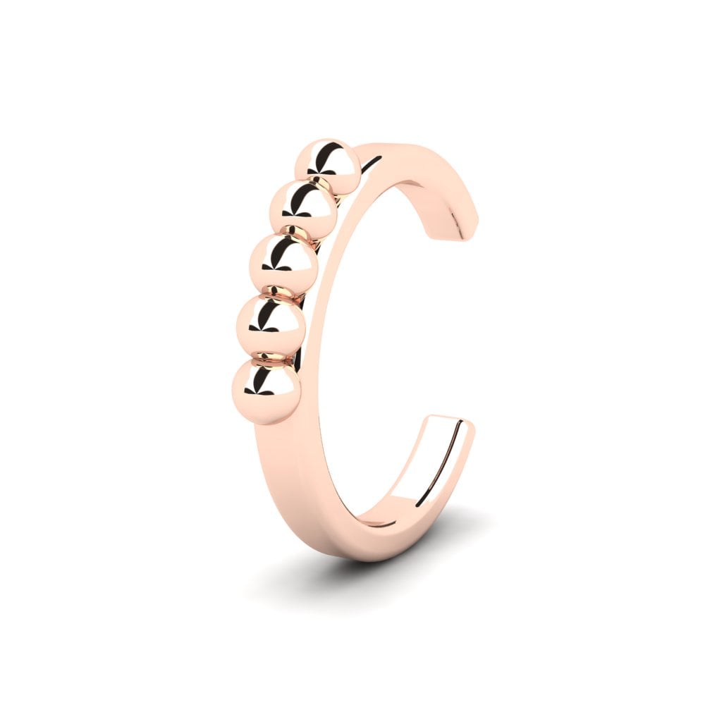 14K Rood Goud Oorbel Biche