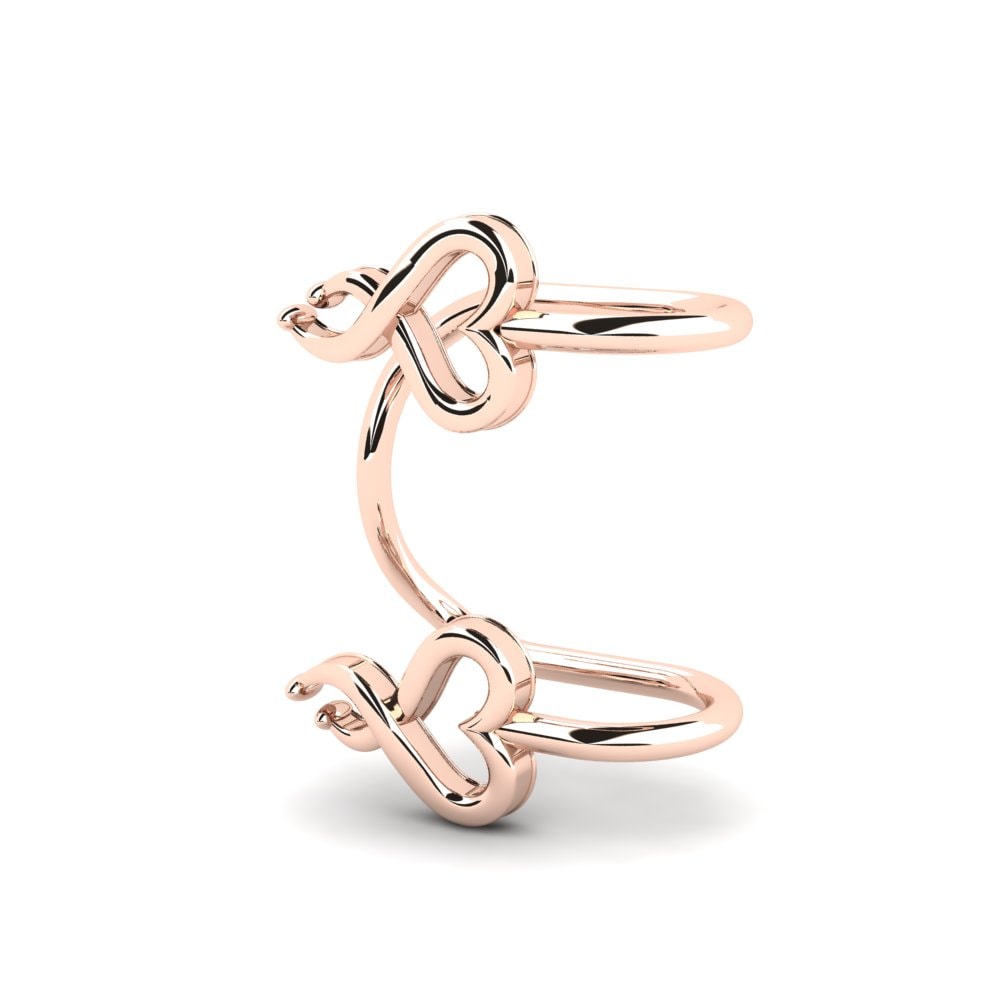 14K Rood Goud Oorbel Rebec