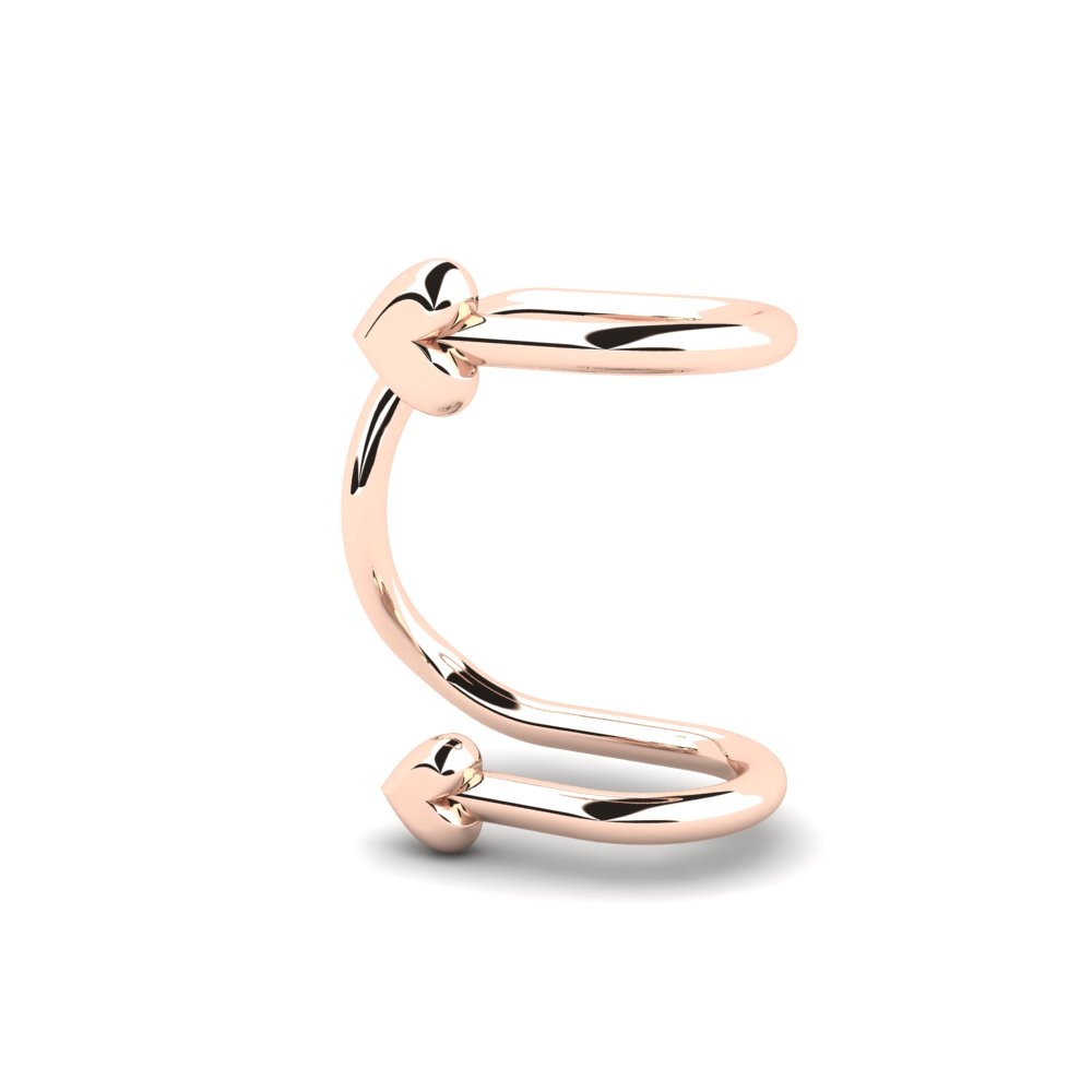 14K Rood Goud Oorbel Urticaire