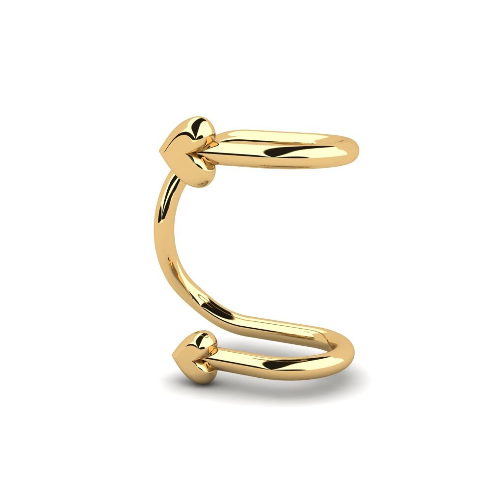 9k Oro Amarillo Pendientes Urticaire