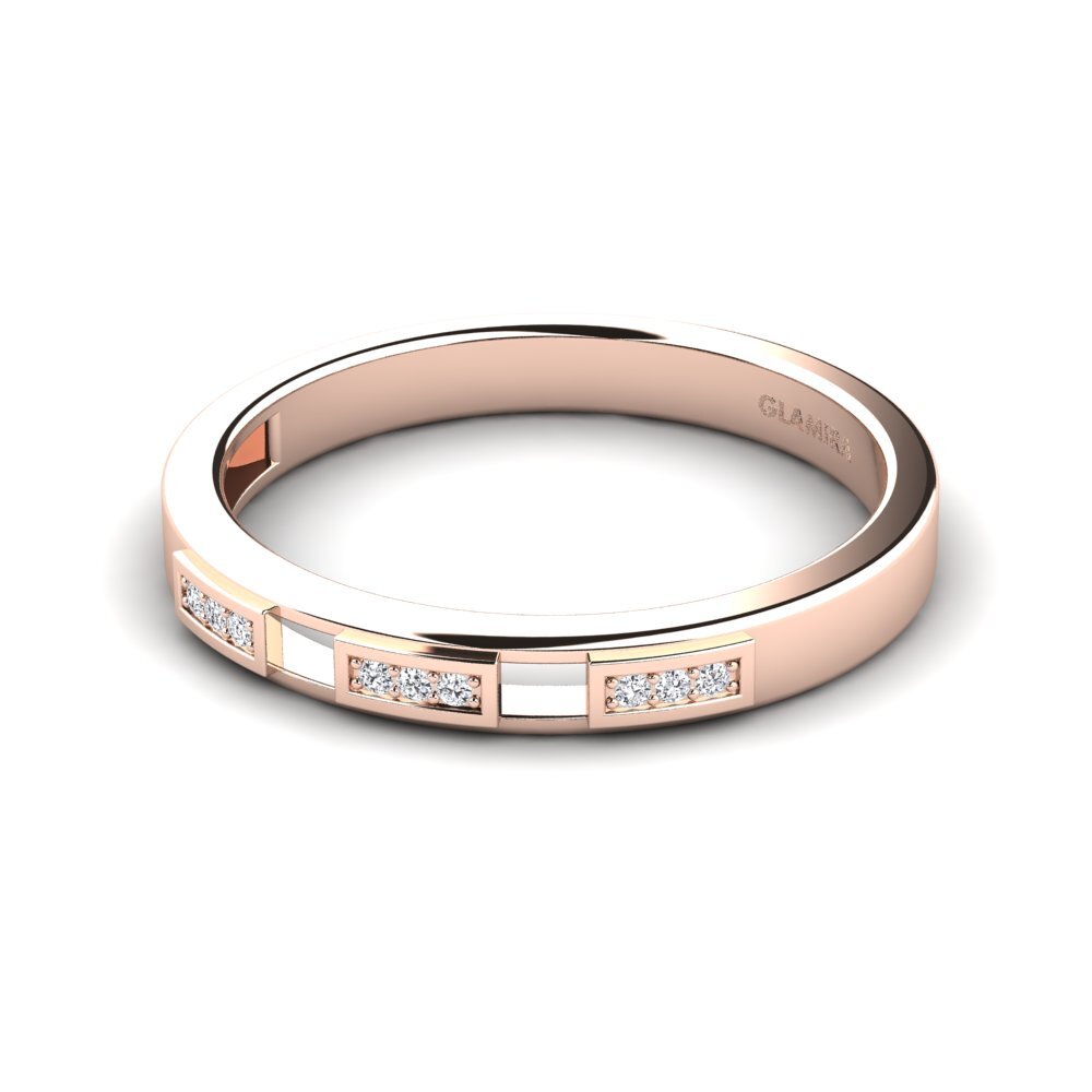 18ct Rose Gold Lab Grown Diamond Men's Ring Buizel