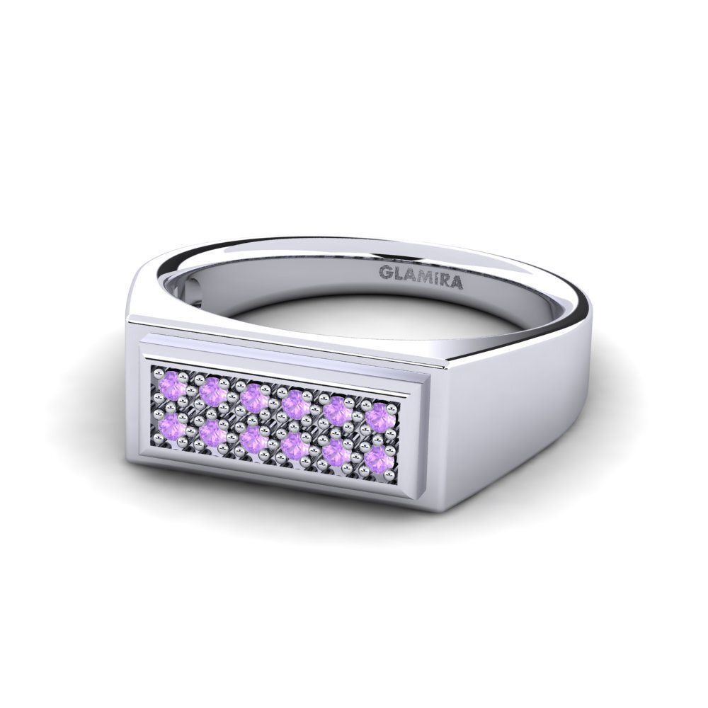 Amethyst Men's Ring Scraggy