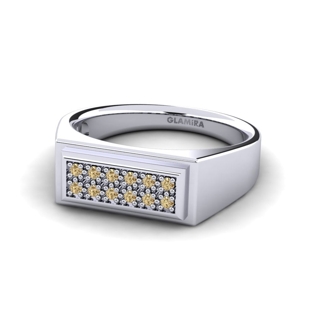 Diamant Brun Bague pour homme Scraggy