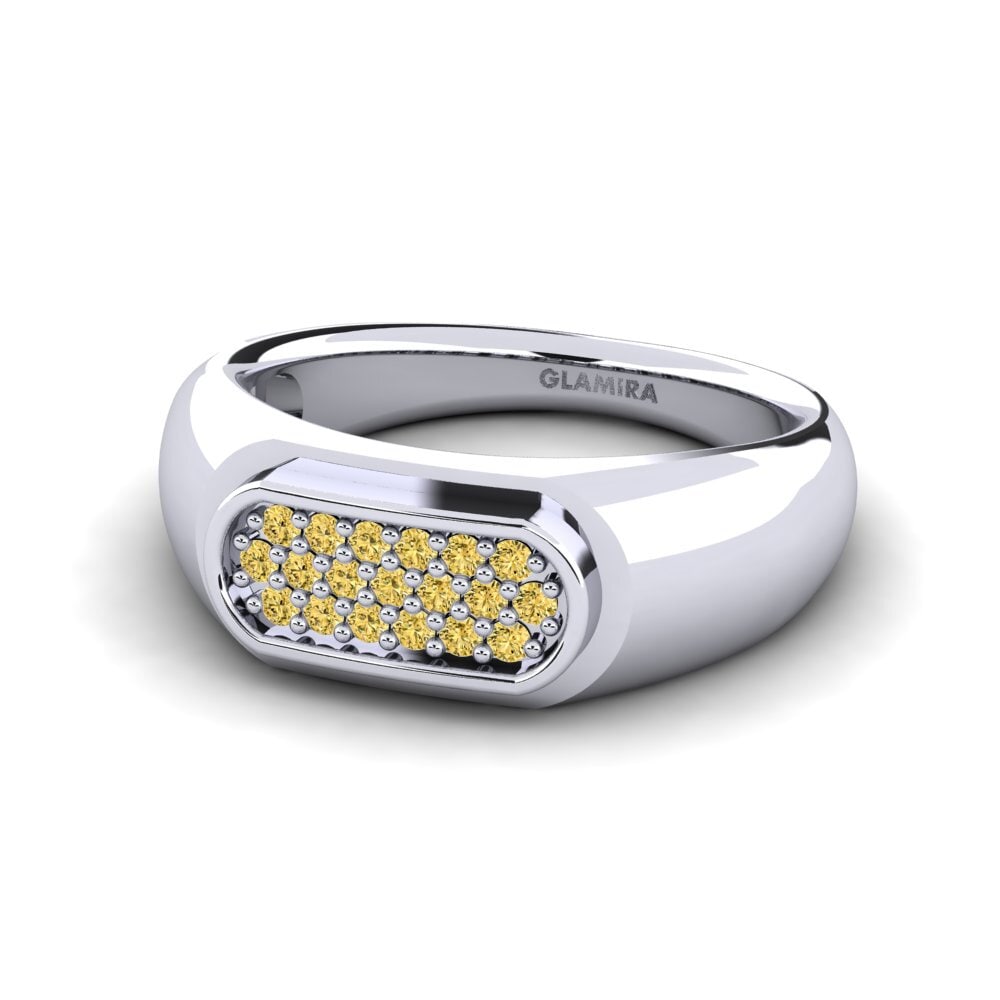 Yellow Diamond Men's Ring Sewaddle