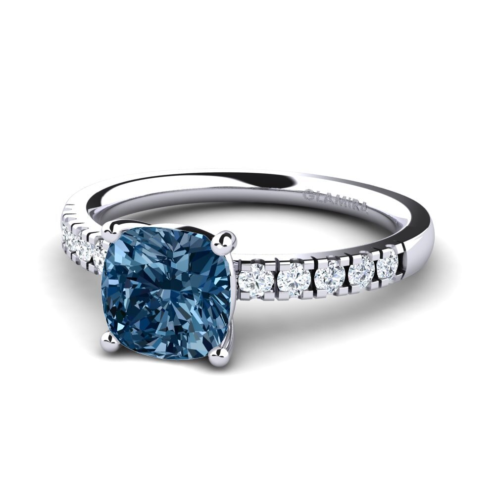 Blauer Diamant Verlobungsring Allison