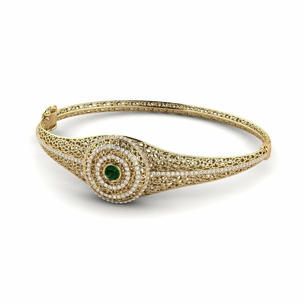 Turmalina verde Brazalete de mujer Corbeau