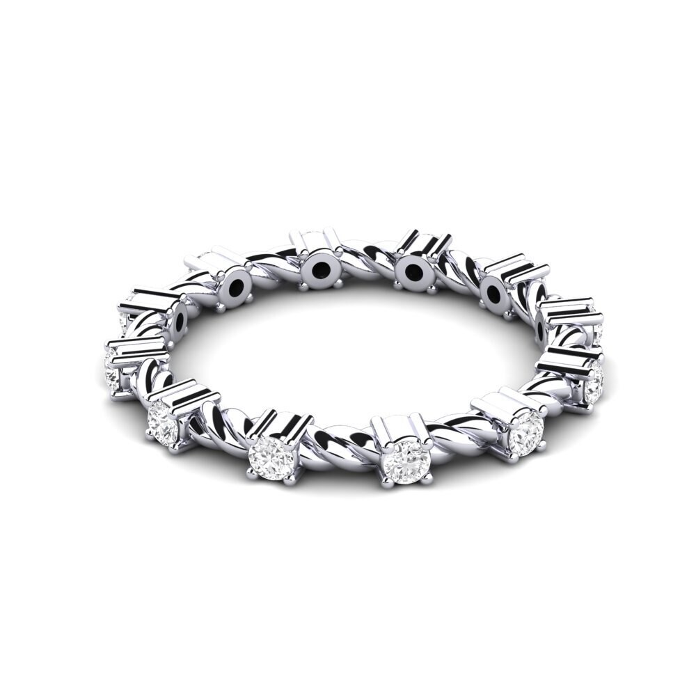 Weißer Saphir Ring Caphaws