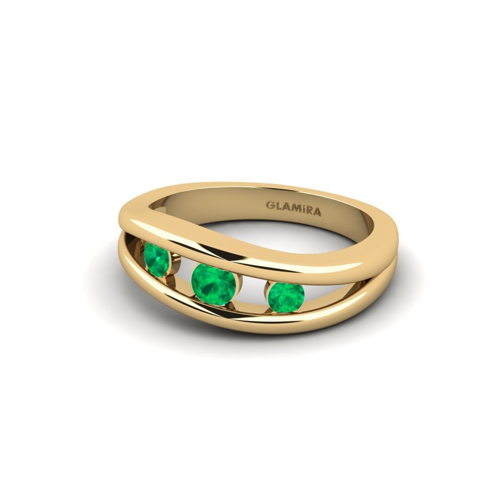 Emerald Engagement Ring Anastasia