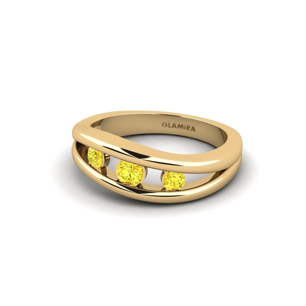 Yellow Sapphire Engagement Ring Anastasia