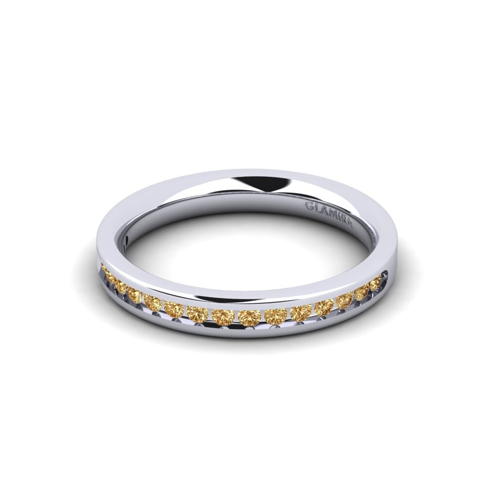950 Platinum Brown Diamond Bridal Set Graceful-RING B