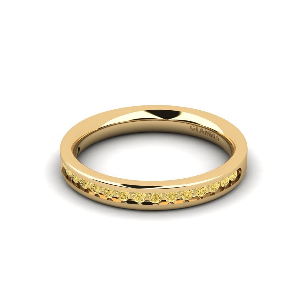 14ct Yellow Gold Yellow Diamond Bridal Set Graceful-RING B