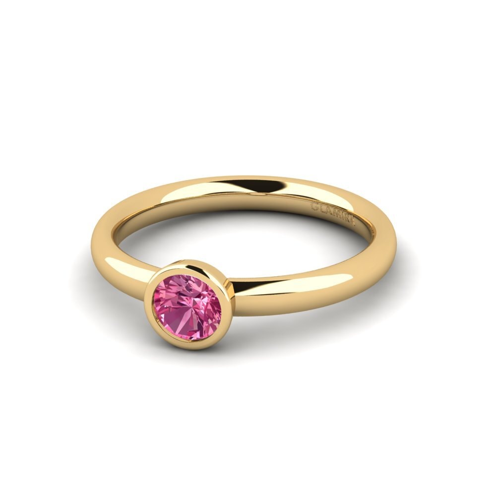 Tourmaline Rose Ensemble de mariée True Love Bague A