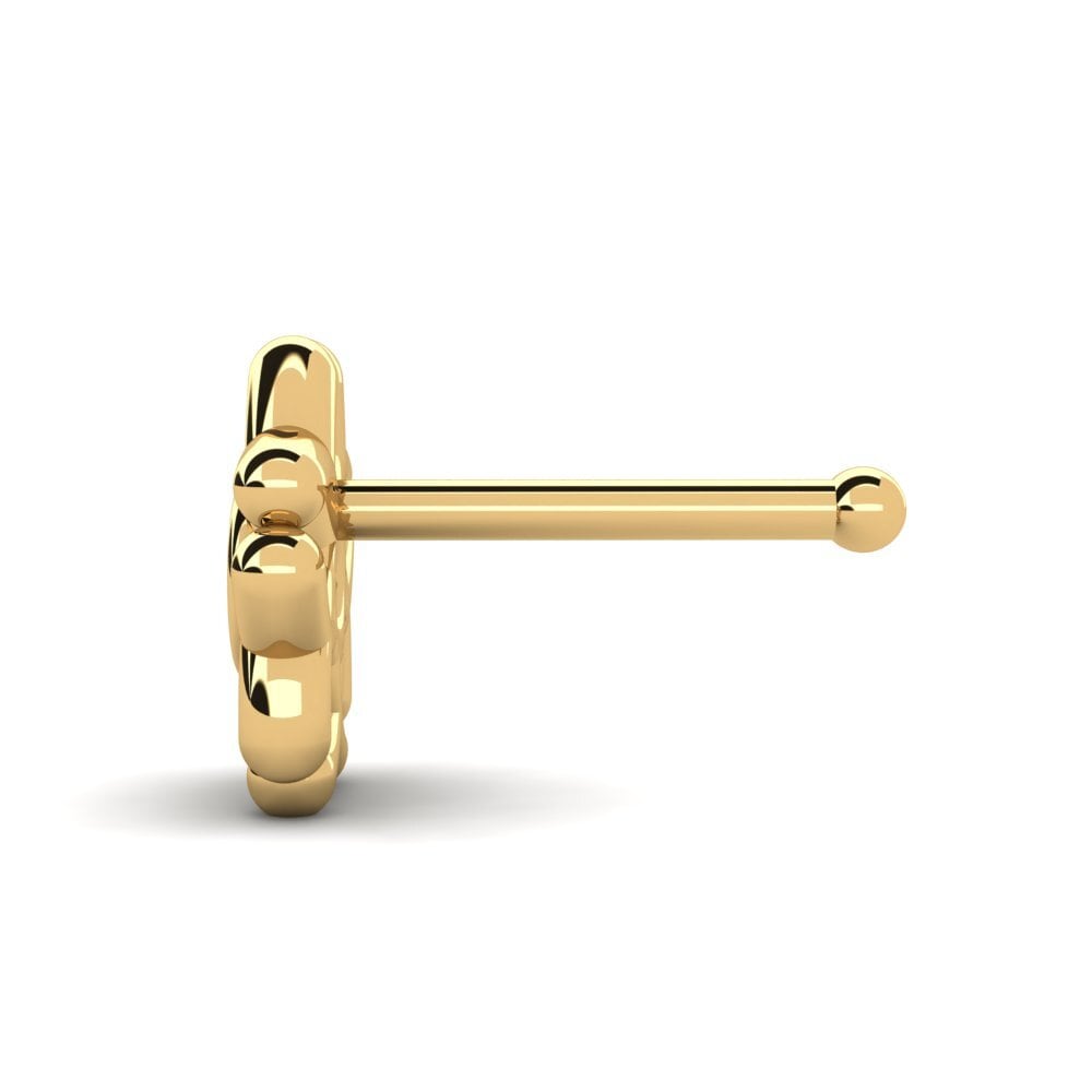 Achetez GLAMIRA Piercing Nez Markedly en Or Jaune 750 Diamant 0.015 ...