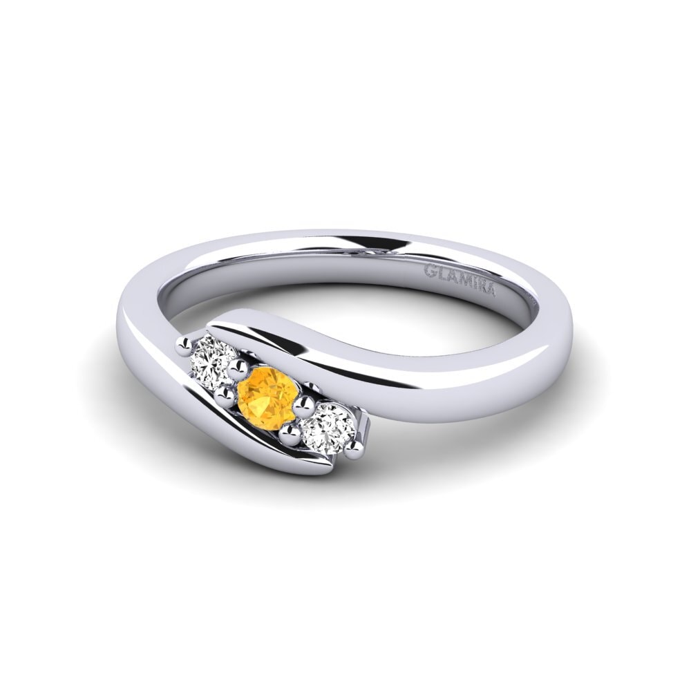 Citrine Engagement Ring Helios