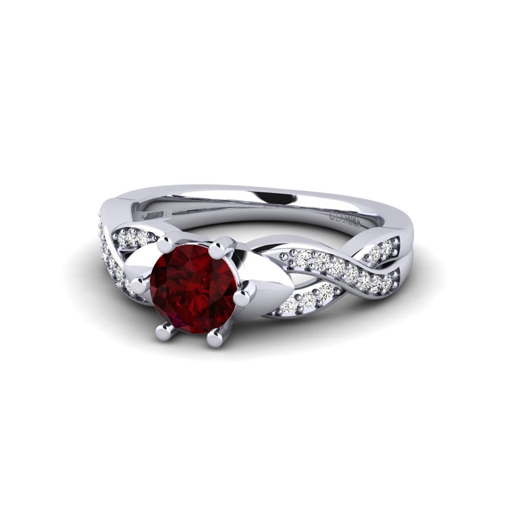 Garnet Bridal Set Marvelous Ring A