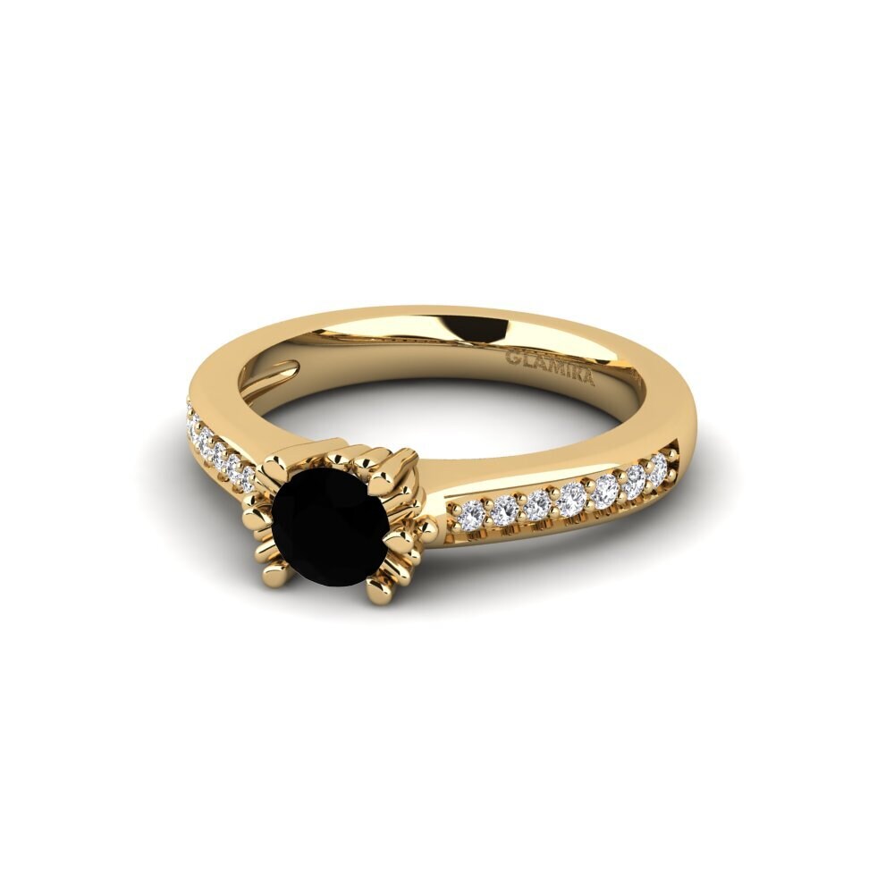 Black Sapphire Bridal Set Snazy Ring A