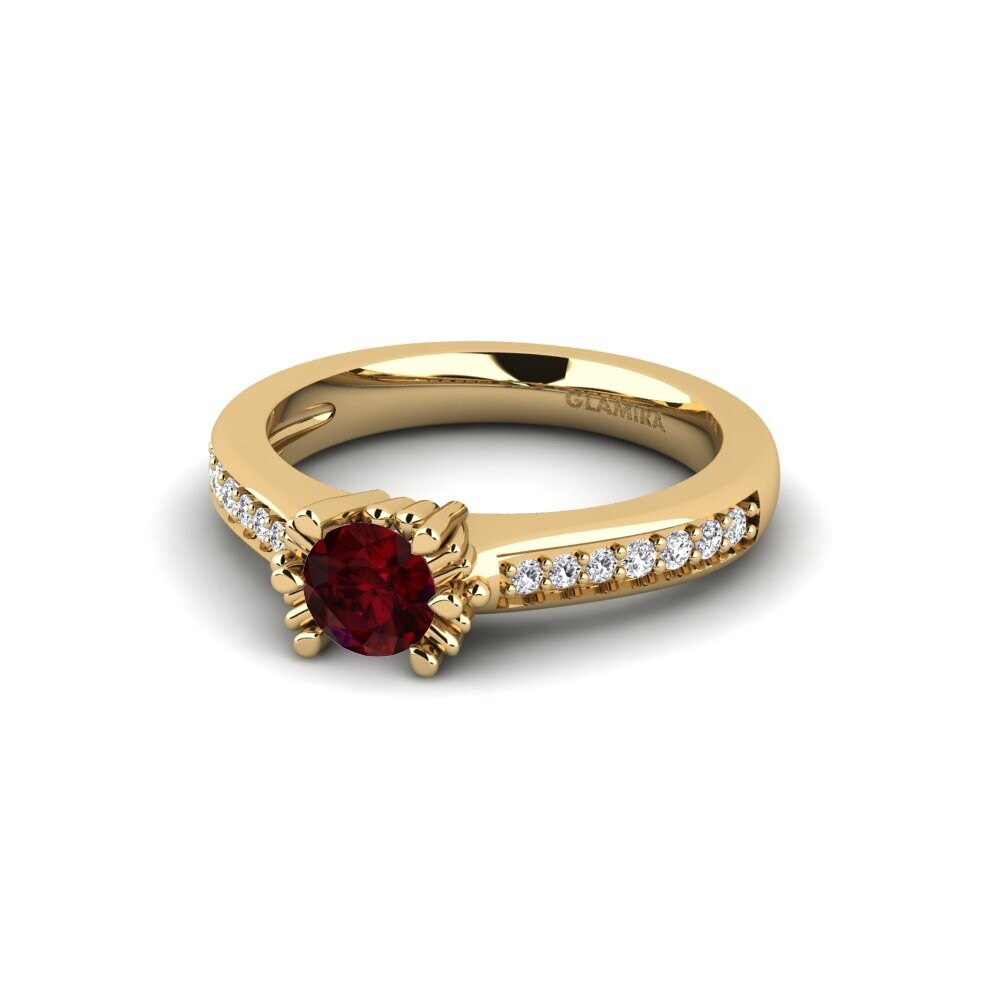 Garnet Bridal Set Snazy Ring A