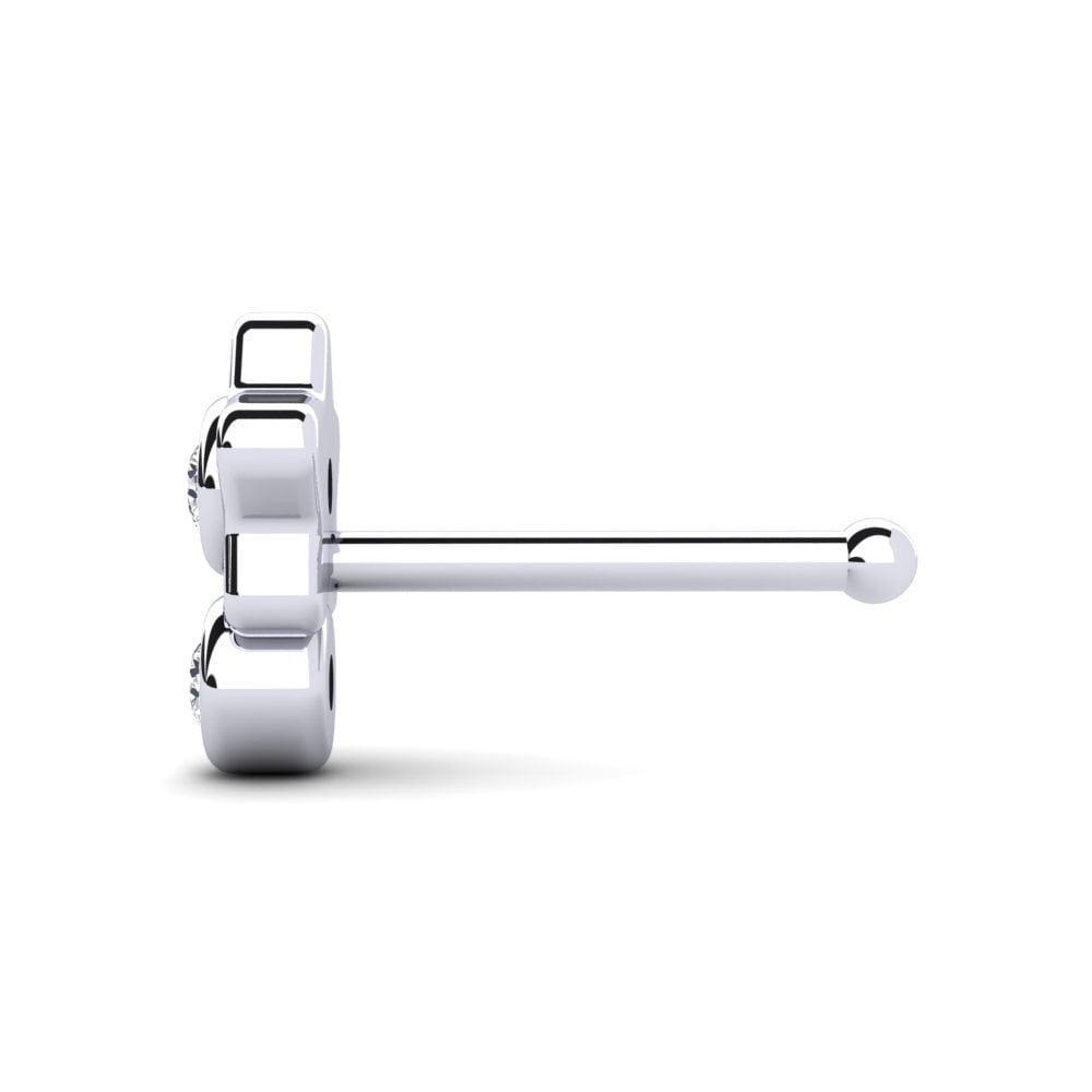 Compre GLAMIRA Piercing Nariz Binal en corte Redondo 0.016 Quilates 9k ...