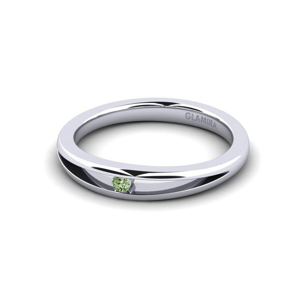 Green Diamond Engagement Ring Jessica 0.03 crt
