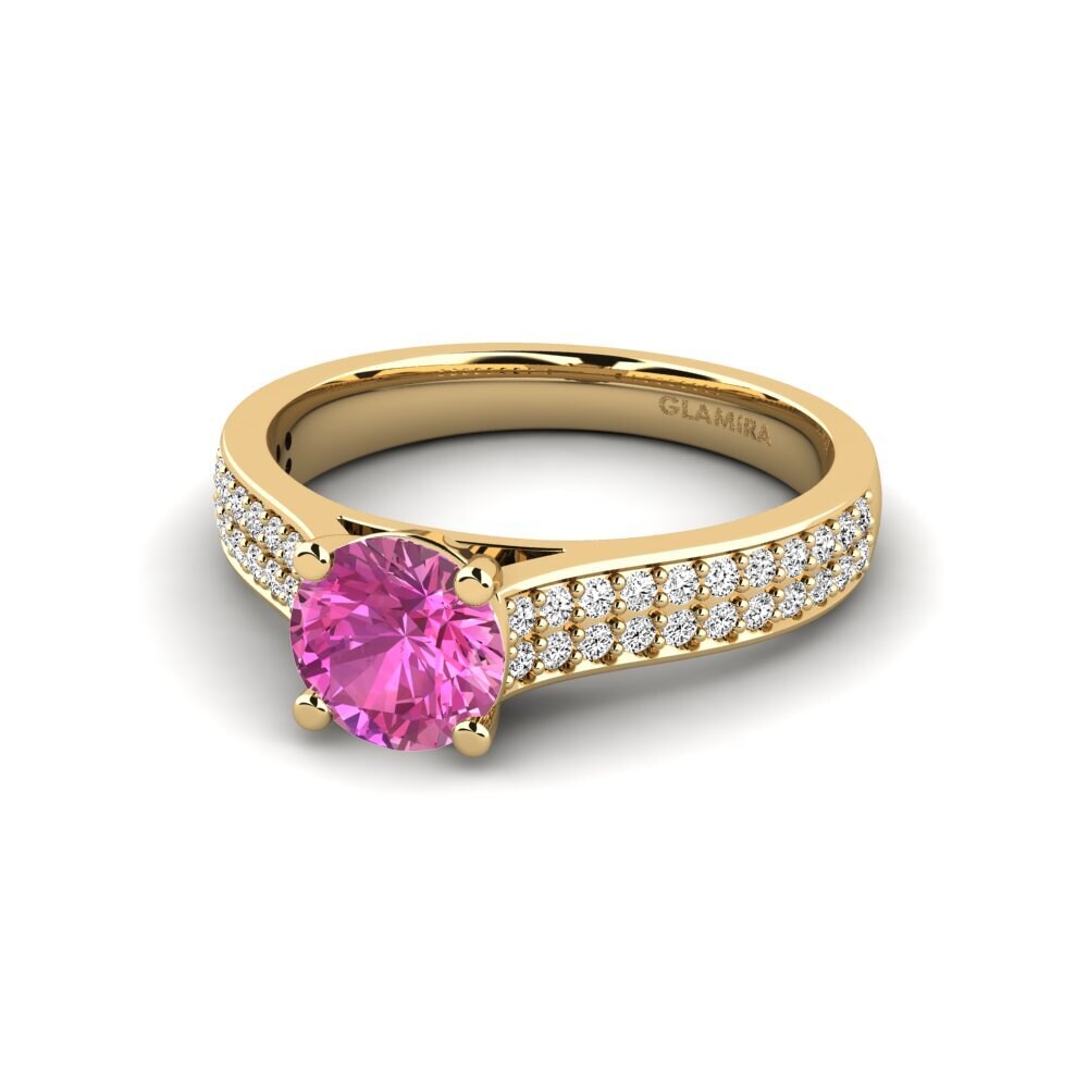 Rosa Topas Forlovelsesring Arella 1.0 crt
