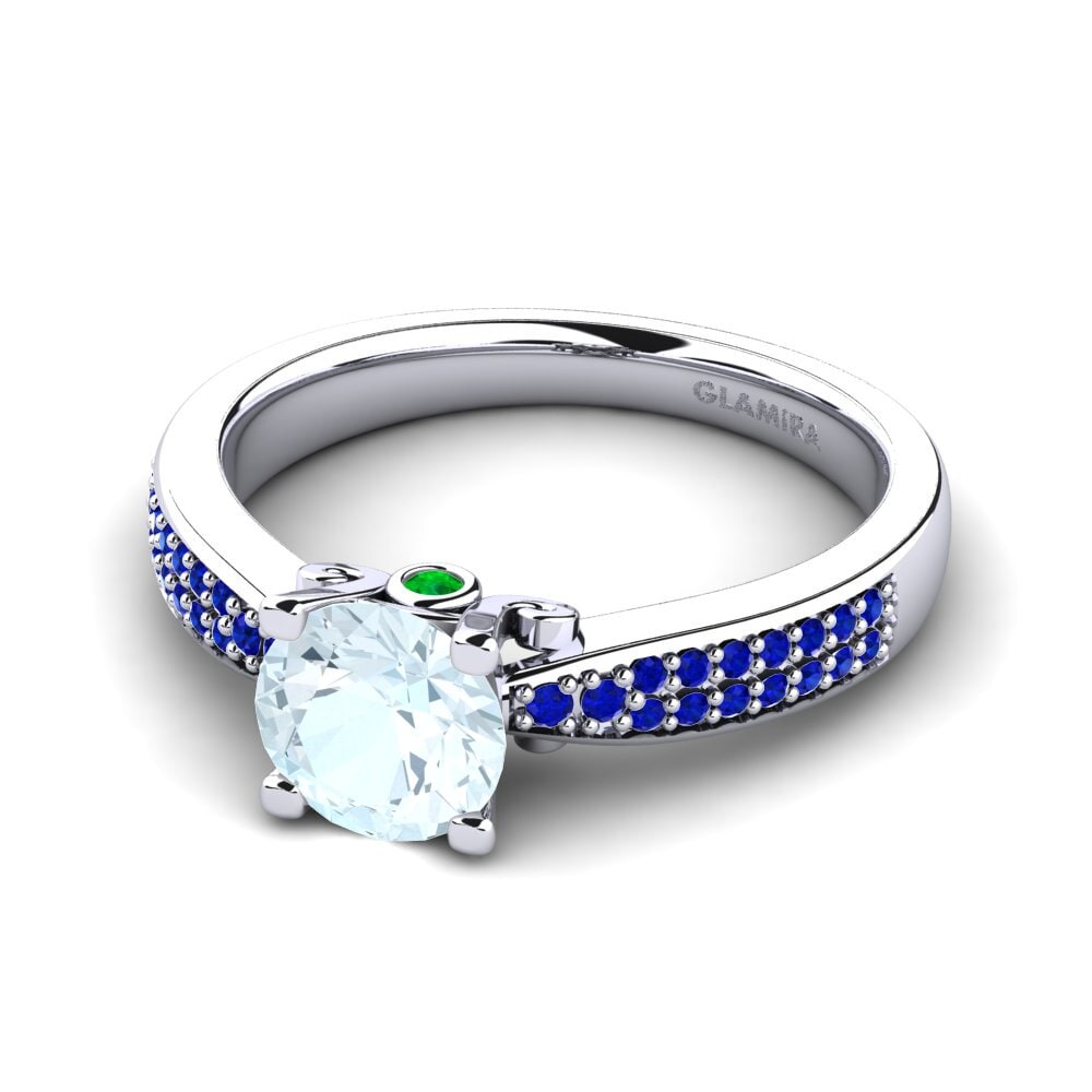 Aquamarine Engagement Ring Donielle 1.0 crt