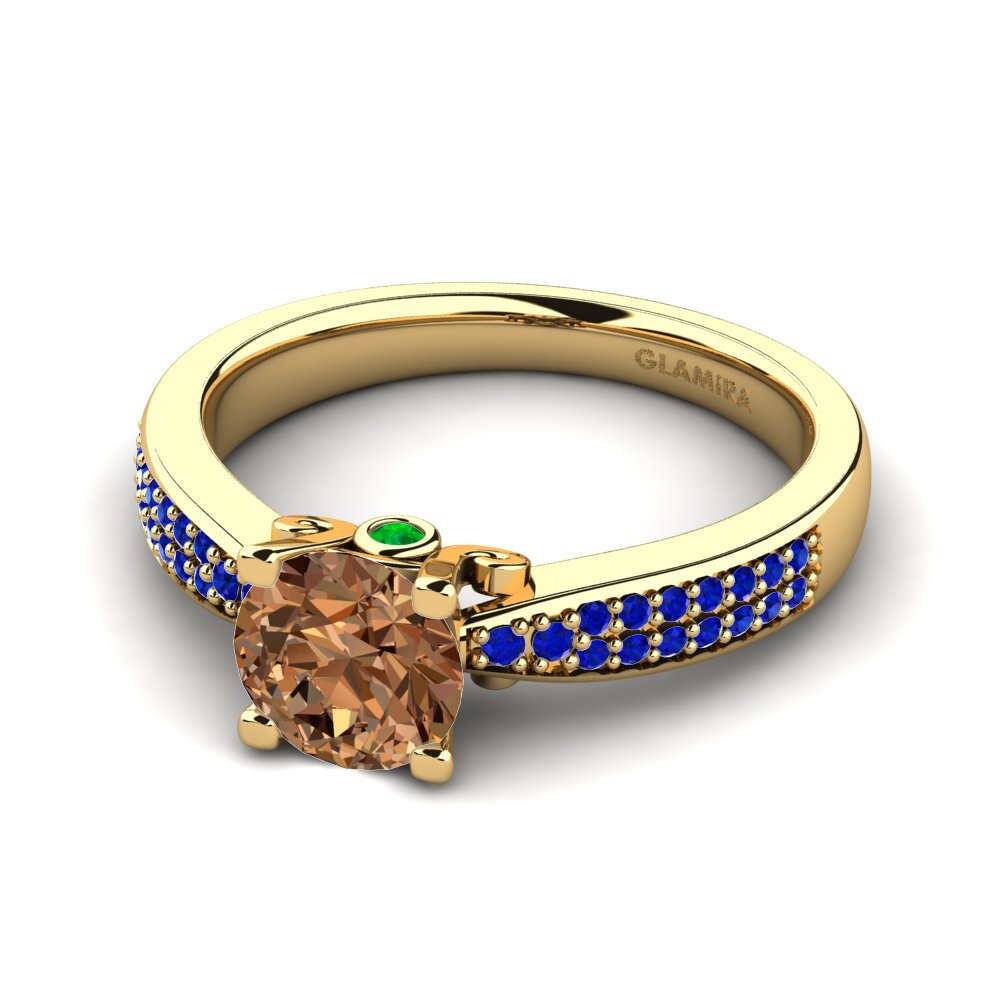 9k Yellow Gold Engagement Ring Donielle 1.0 crt