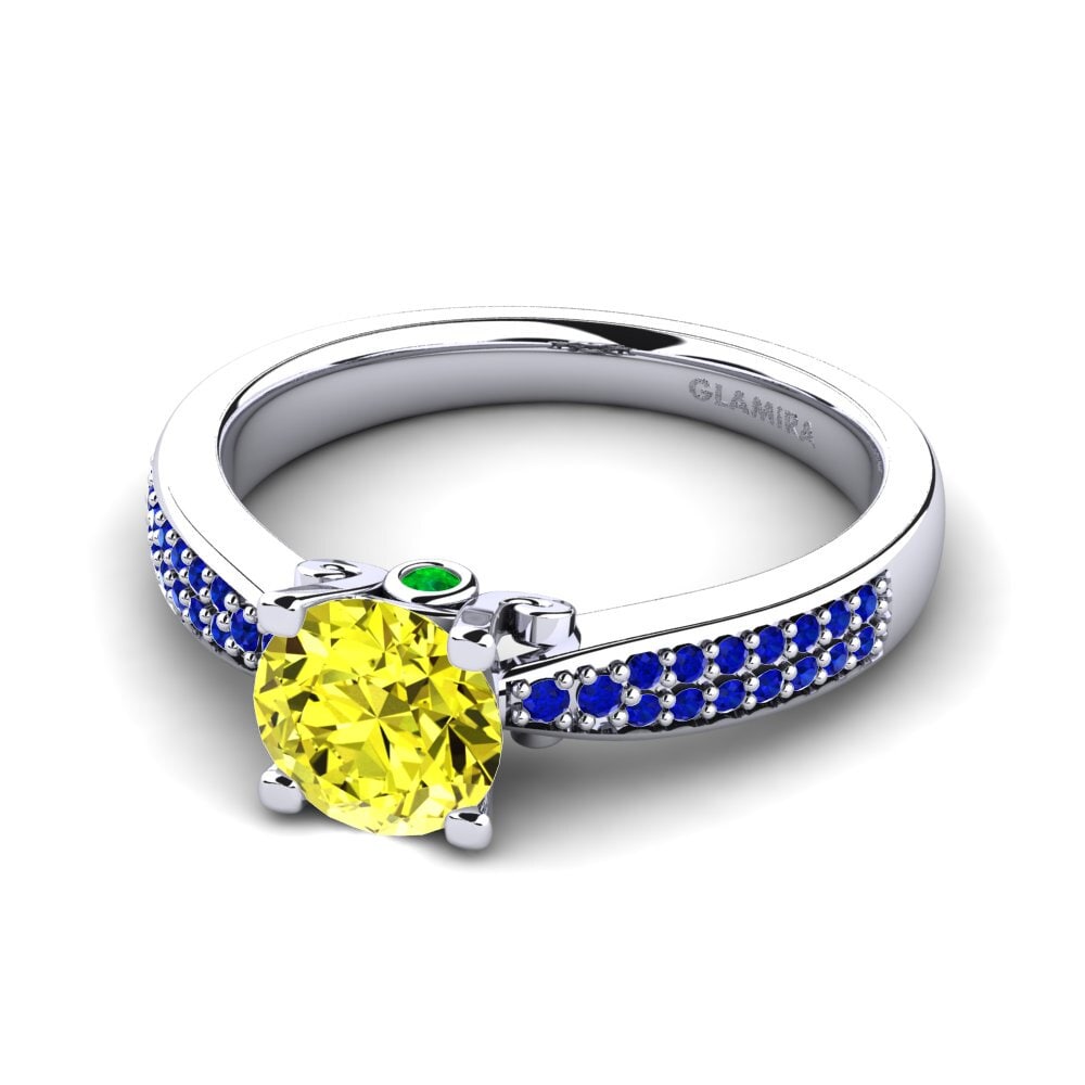 Yellow Diamond Engagement Ring Donielle 1.0 crt