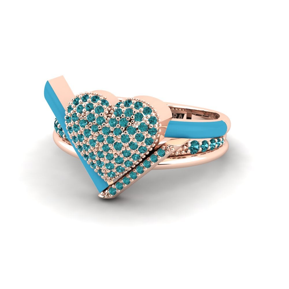 14ct Rose Gold Ring Abbraccio