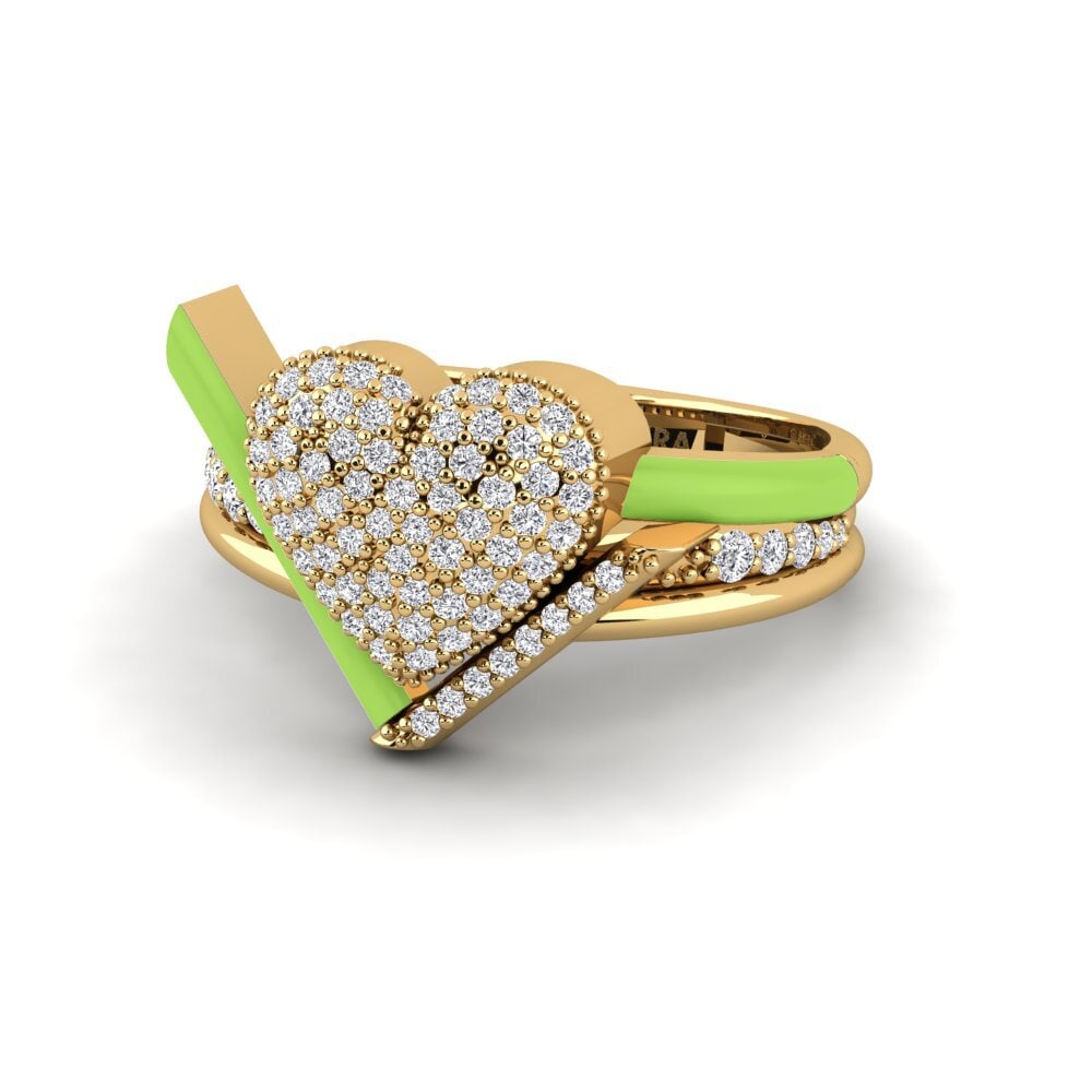 Labor-gezüchteter Diamant Ring Abbraccio