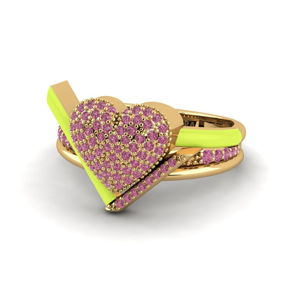 Granate Rhodolite Anillo Abbraccio