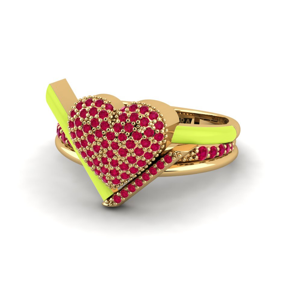 Ruby Ring Abbraccio