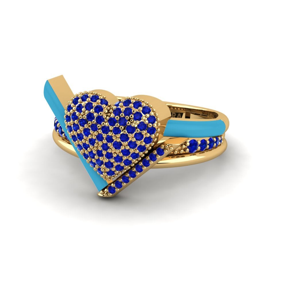 Saphir Ring Abbraccio