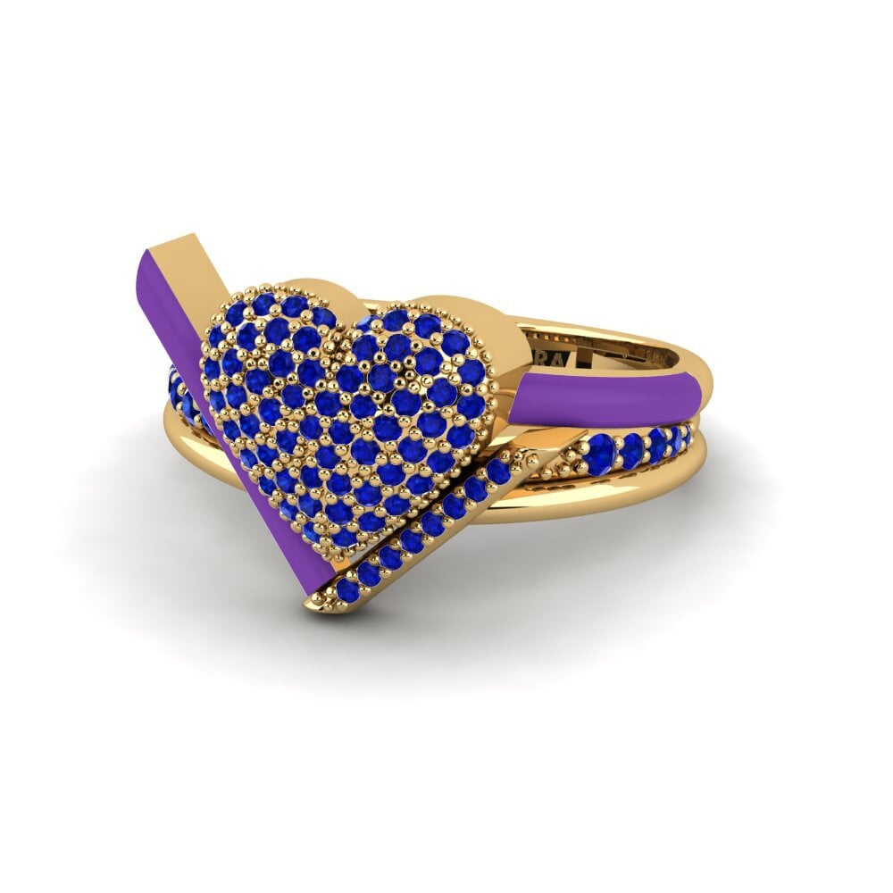 Zafiro Anillo Abbraccio