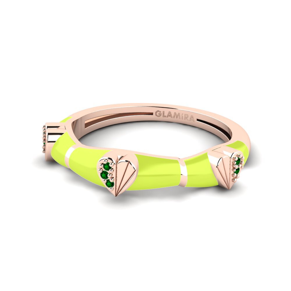 Grüner Zirkonia Ring Adeena