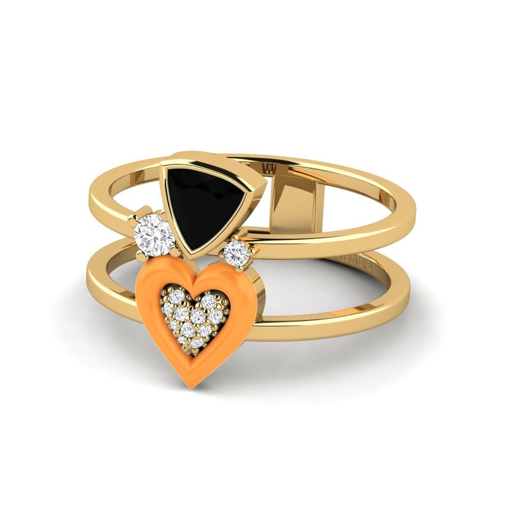 Schwarzer Saphir Ring Affollata