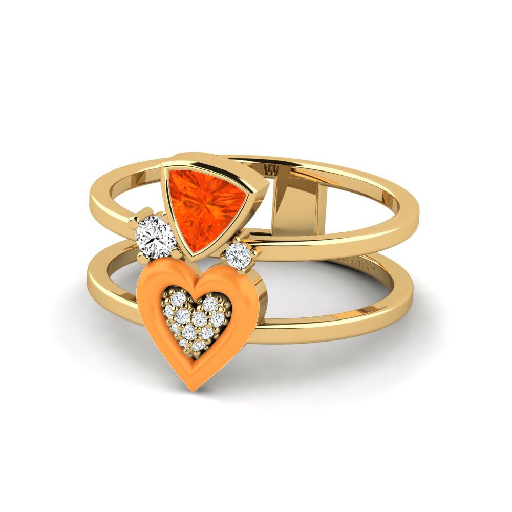 Feueropal Ring Affollata