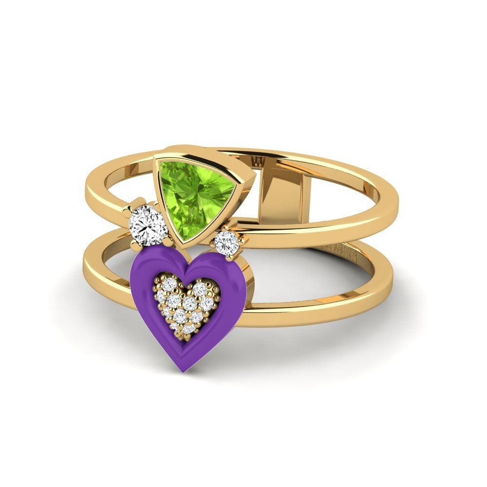 Peridoto Anillo Affollata