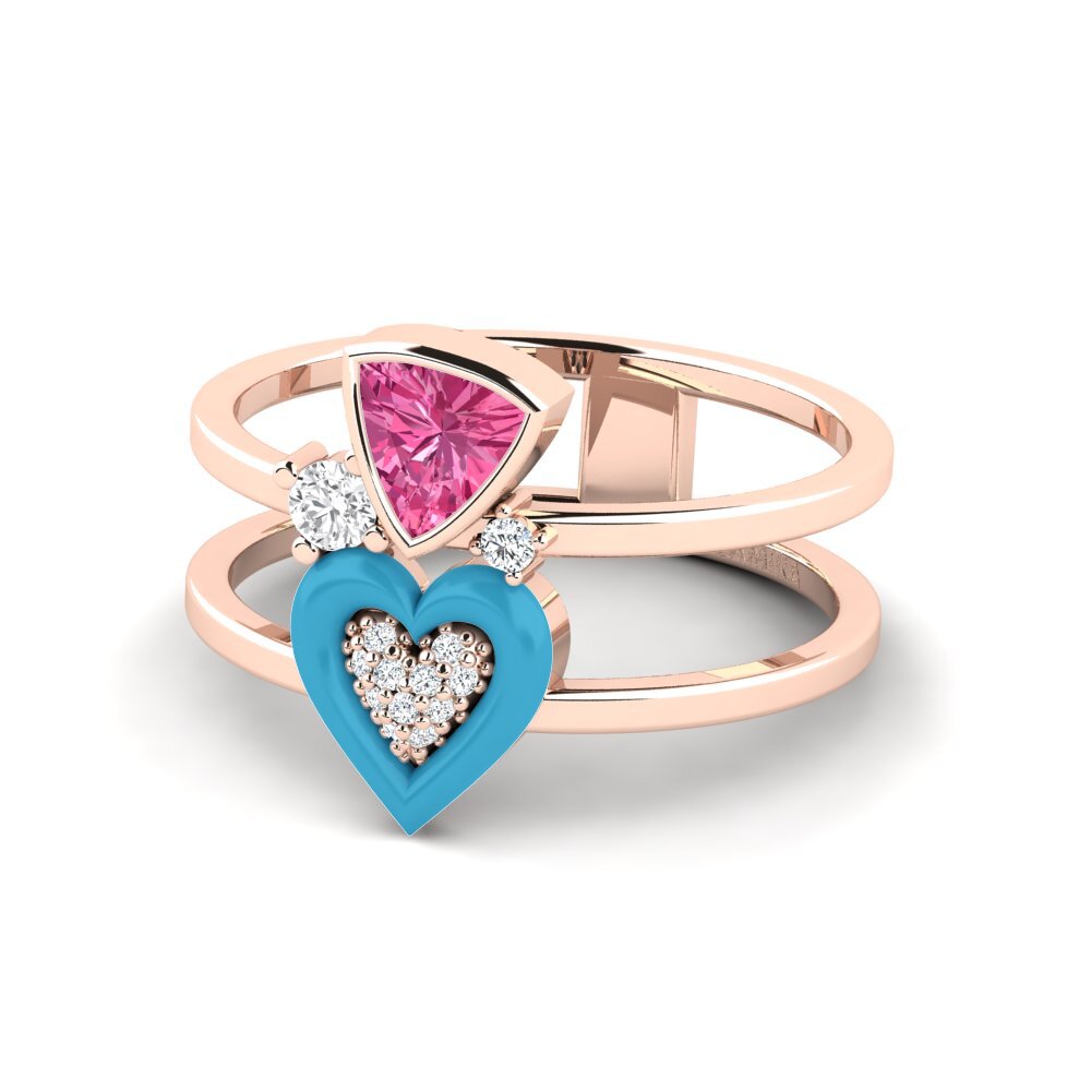 14ct Rose Gold Ring Affollata