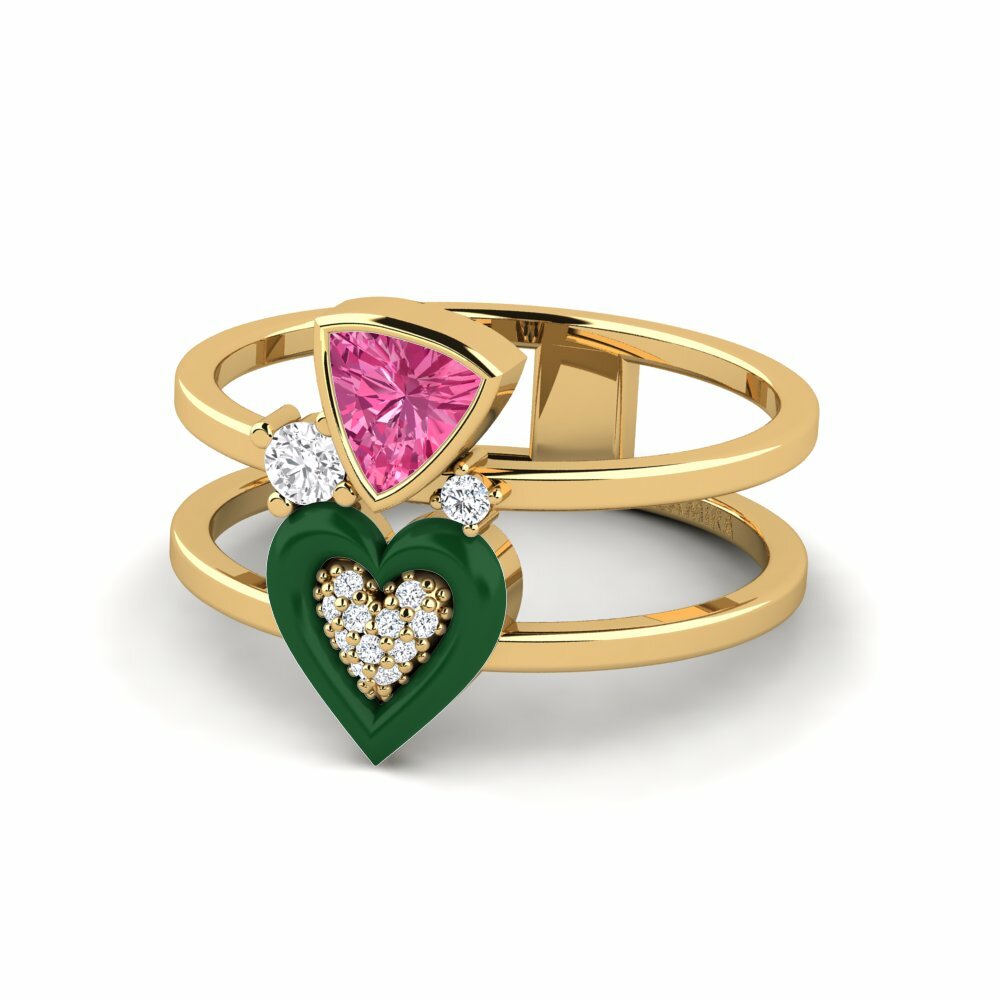 Tourmaline Rose Bague Affollata